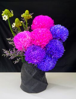 Royal Black Deco Vase