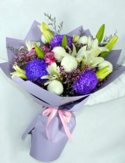 Mixed Lily & Deco Bouquet